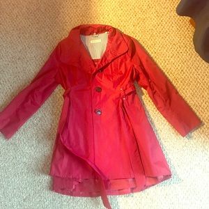 Red Steve Madden Trench Coat